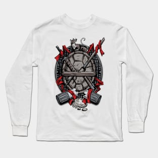 Turtle Family Crest (comic colors) Long Sleeve T-Shirt